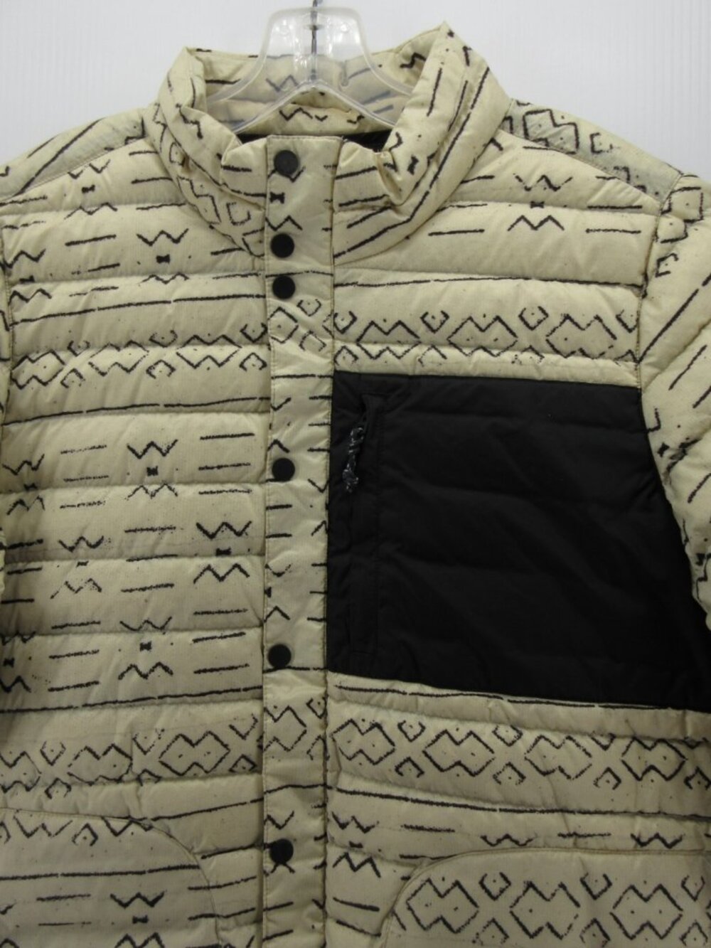 Burton Jacket XL Cream Evergreen Down Dhaka Puffer Southwestern Aztec - Picture 2 of 16